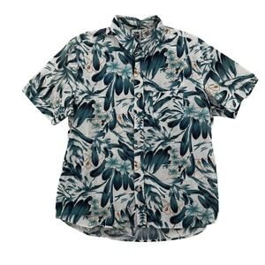 Kennington Shirt Mens XL‎ Hawaiian Floral Short Sleeve Button Up Casual Summer